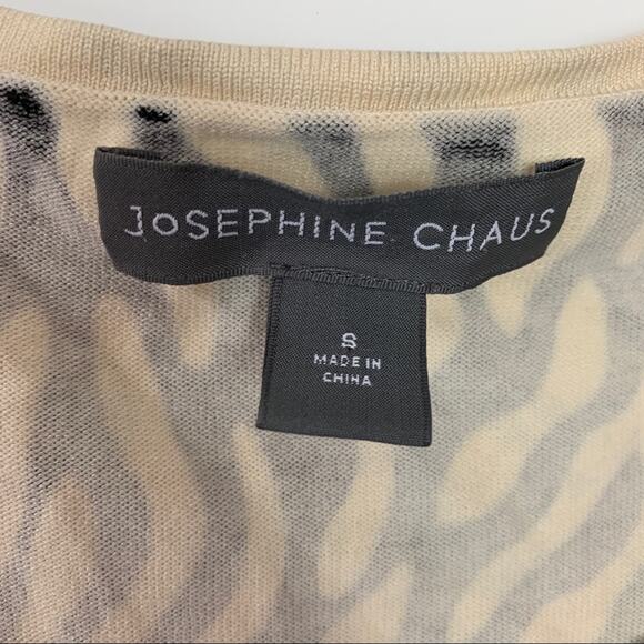 Josephine Chaus Zebra Y2K Knit Tank Top Small - Picture 3 of 6